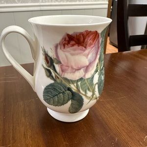 Redouté Rose Fine Bone China Footed Mug by Roy Kirkham